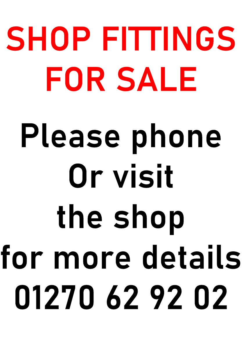 shop fittings for sale
